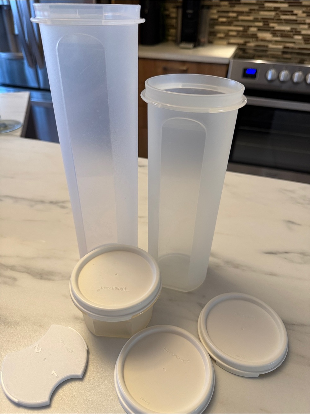 Tupperware lot of 3 Modular Mates with Lids